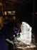 氷彫刻家　小沢一誠さん　ハープ氷像作り
